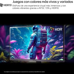 LG 24GS50F-B 24 pulgadas Full HD, 182 Hz, FreeSync. Pantalla LCD con HDR10, colores vibrantes NTSC 72 y marcos delgados para juego inmersivo