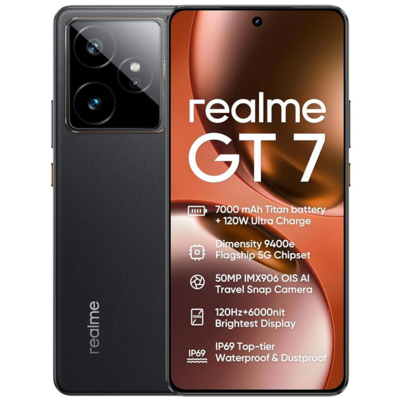 Realme GT 7 5G 12GB/256GB Preto - Item