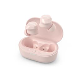 Philips TAT1209PK/00 Rose – Écouteurs sans fil roses compacts avec boîtier de charge assorti, design arrondi, embouts intra-auriculaires et voyants LED