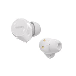 Philips TAT1209WT/00 Blanco auriculares inalámbricos intrauditivos compactos con acabado mate, gotas de agua visibles y contactos dorados de carga