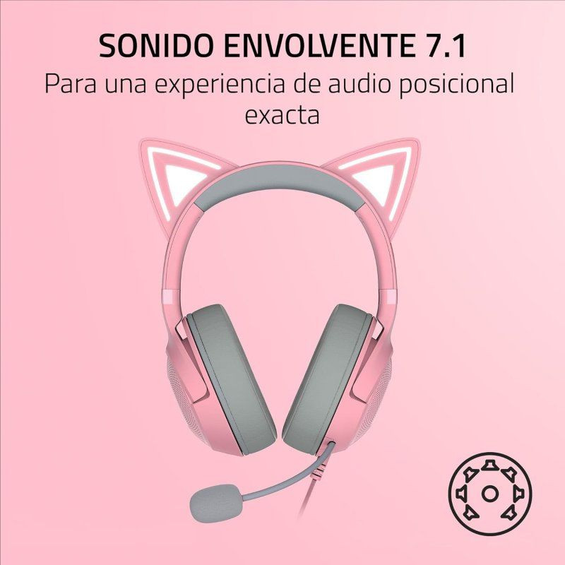 Razer Kraken Kitty v2 Rosa (USB-A) - Ítem9