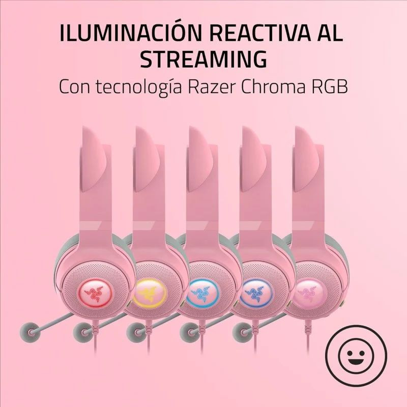 Razer Kraken Kitty v2 Rosa (USB-A) - Ítem7