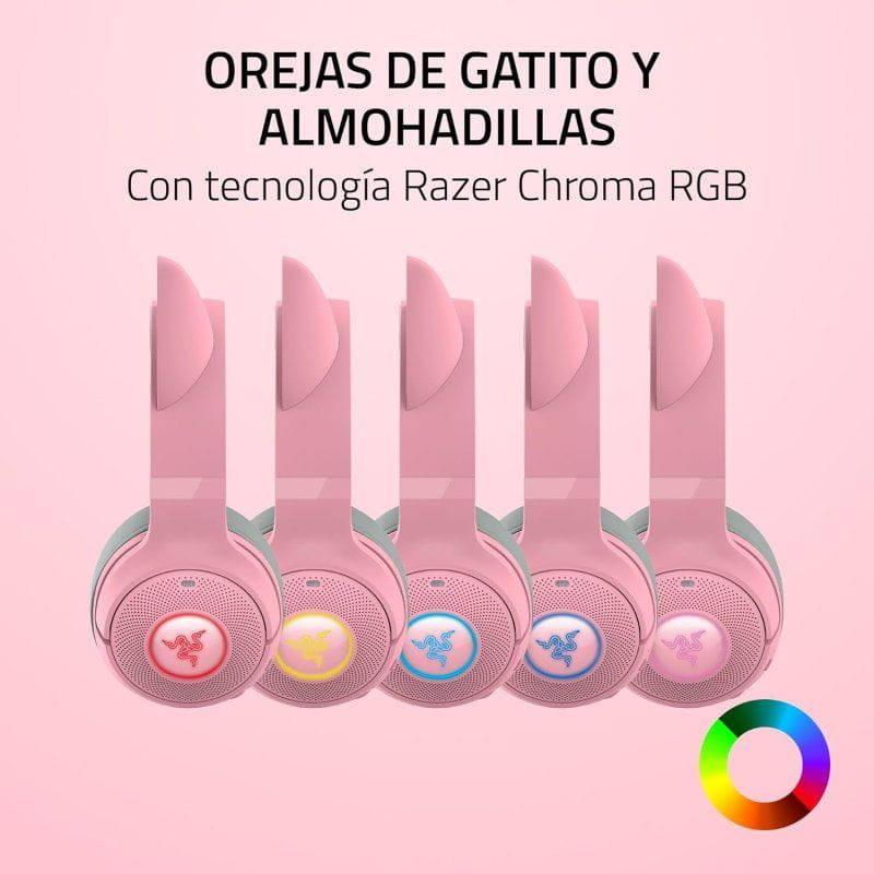 Razer Kraken Kitty V2 Quartz Rosa (Bluetooth) - Ítem7