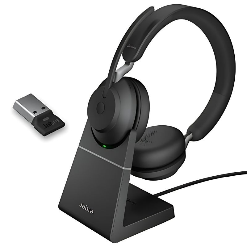 Jabra Evolve2 65 UC Stereo (USB-A) Negro + Soporte de carga - Ítem1