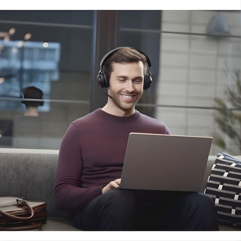 Jabra Evolve2 65 UC Stereo (USB-A) Negro + Soporte de carga - Ítem2