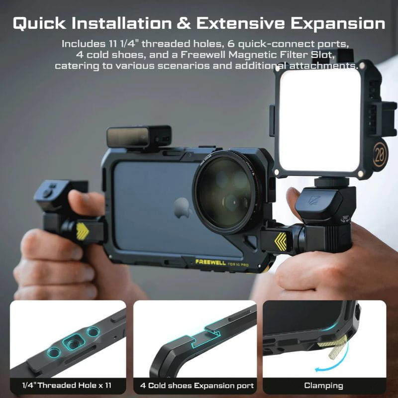 Freewell Genius Rig para iPhone 16 Pro - Kit de Vlogging - Item6