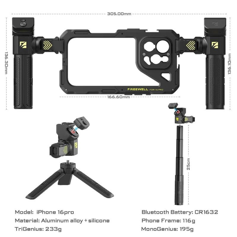 Freewell Genius Rig para iPhone 16 Pro - Kit de Vlogging - Item2