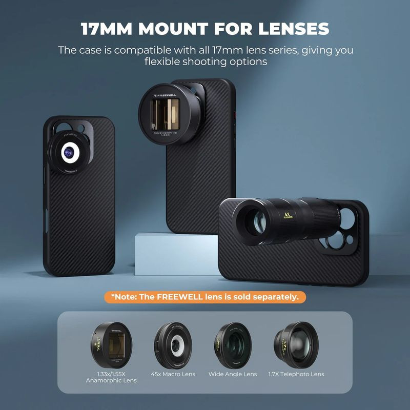 Freewell Carcasa con Montura de lente de 17mm para iPhone 16 Pro - Ítem2