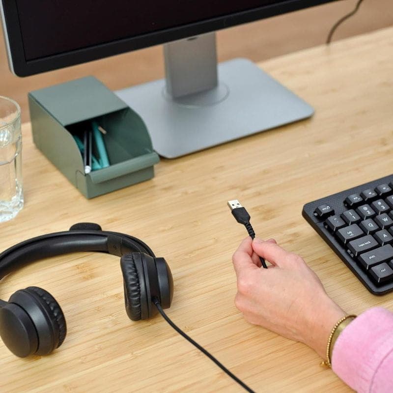 Trust HS-201 PC USB - Casque filaire avec image du connecteur