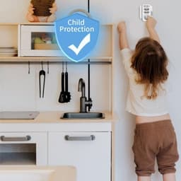 Ladrón de enchufes 4000W 1x Tipo F 2x Tipo C 3x USB-A 1x USB-C seguridad infantil