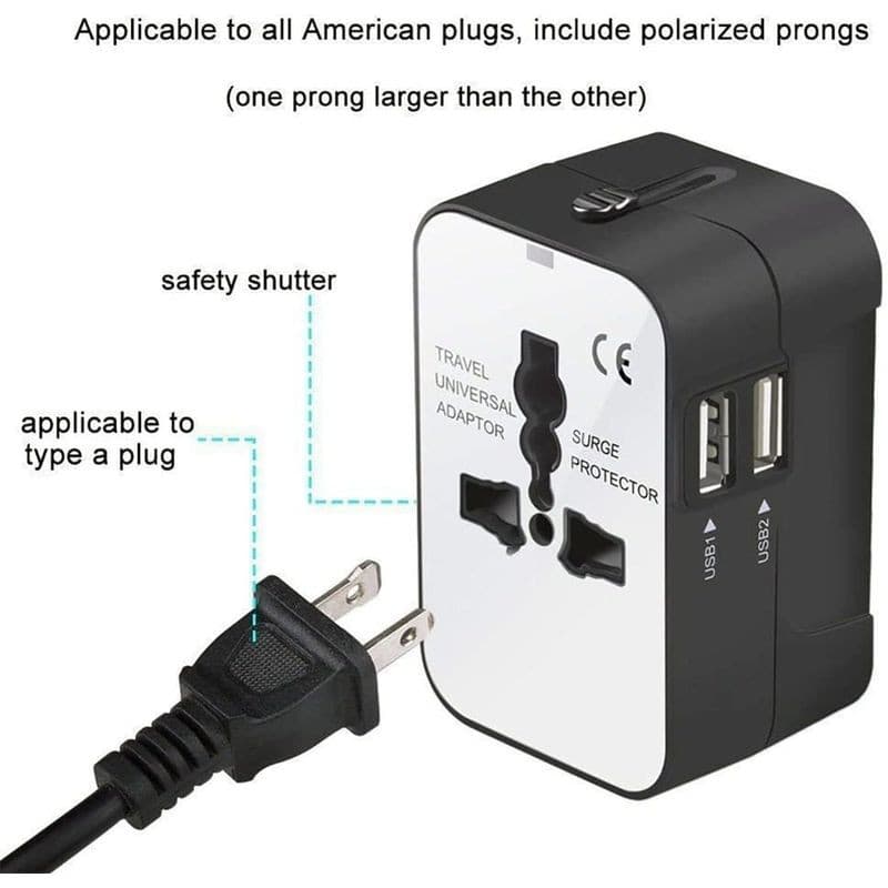 Connexion de Adaptateur universel de voyage
