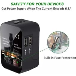 Secure Adaptateur universel de voyage