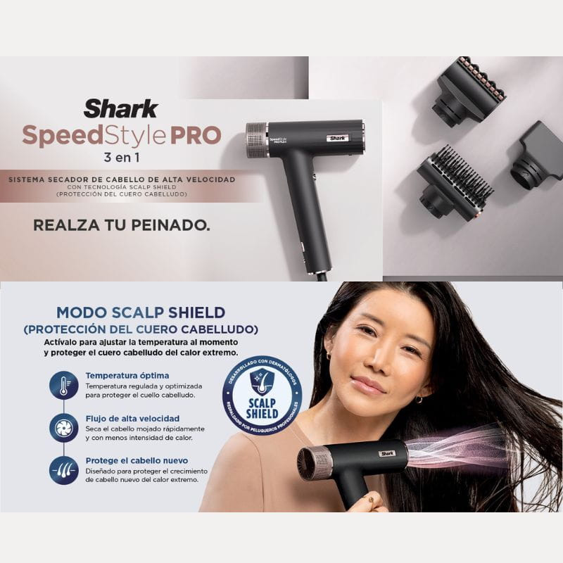 Shark SpeedStyle Pro 3Cabeçais - Item1
