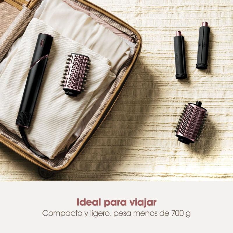 Shark FlexStyle Cepillo moldeador de cabello 3 cabezales Negro ideal para viajar