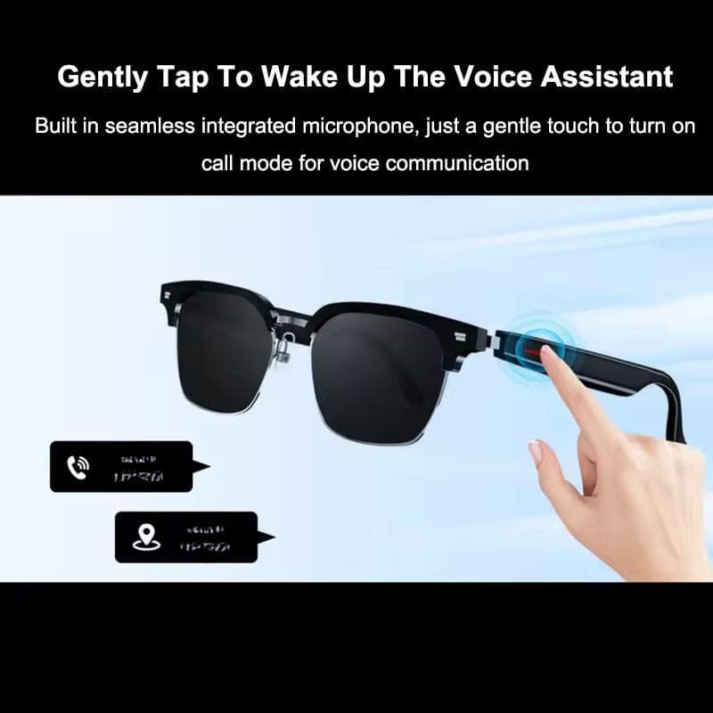 E13 Óculos Bluetooth de Tradução Inteligente com IA, compatíveis com assistentes de voz