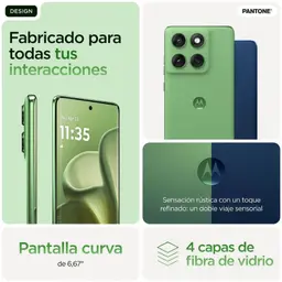 Motorola Edge 60 5G 8GB/256GB Verde detalles del diseño