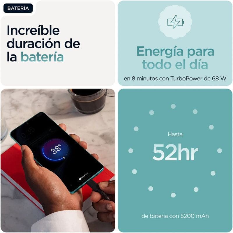 Motorola Edge 60 Fusion 5G 8 GB/256 GB azul com bateria de longa duração