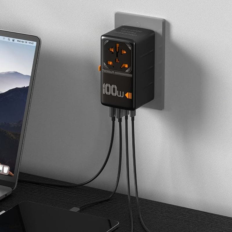 TESSAN TS-WTA04 100W - Adaptador de viaje universal con carga rápida - Ítem2