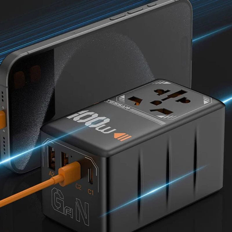 TESSAN TS-WTA04 100W - Adaptador de viaje universal con carga rápida - Ítem1