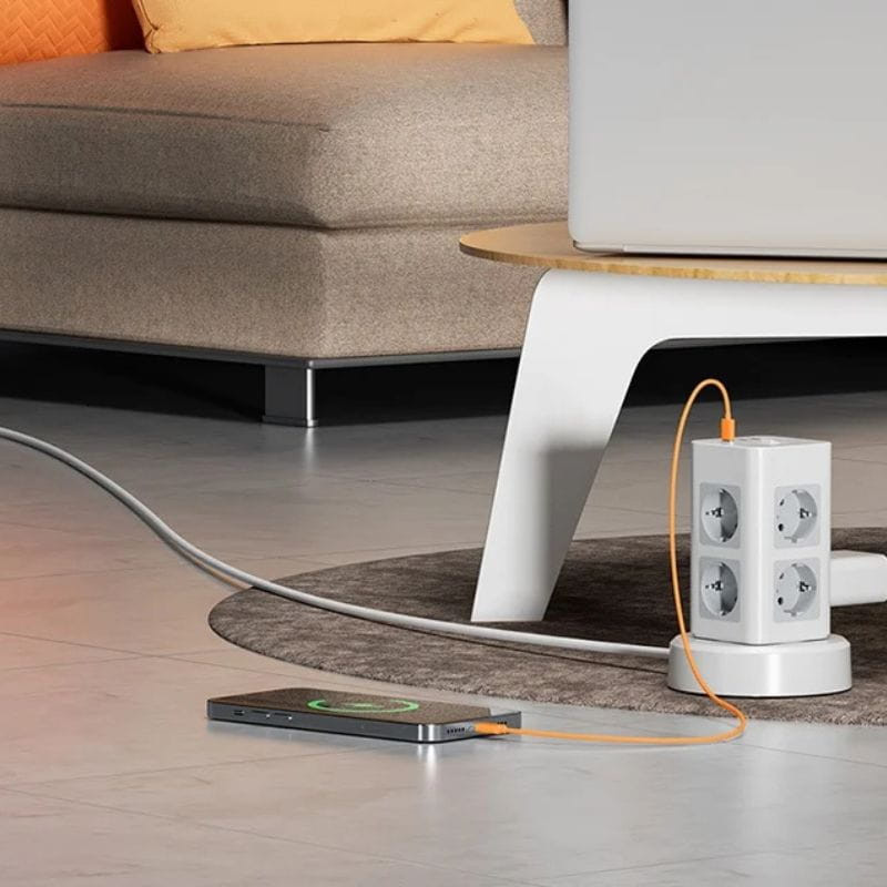 Tessan TPS03RX-DE-C 8 prises CA + 2 USB-A + 1 USB-C - Ítem2