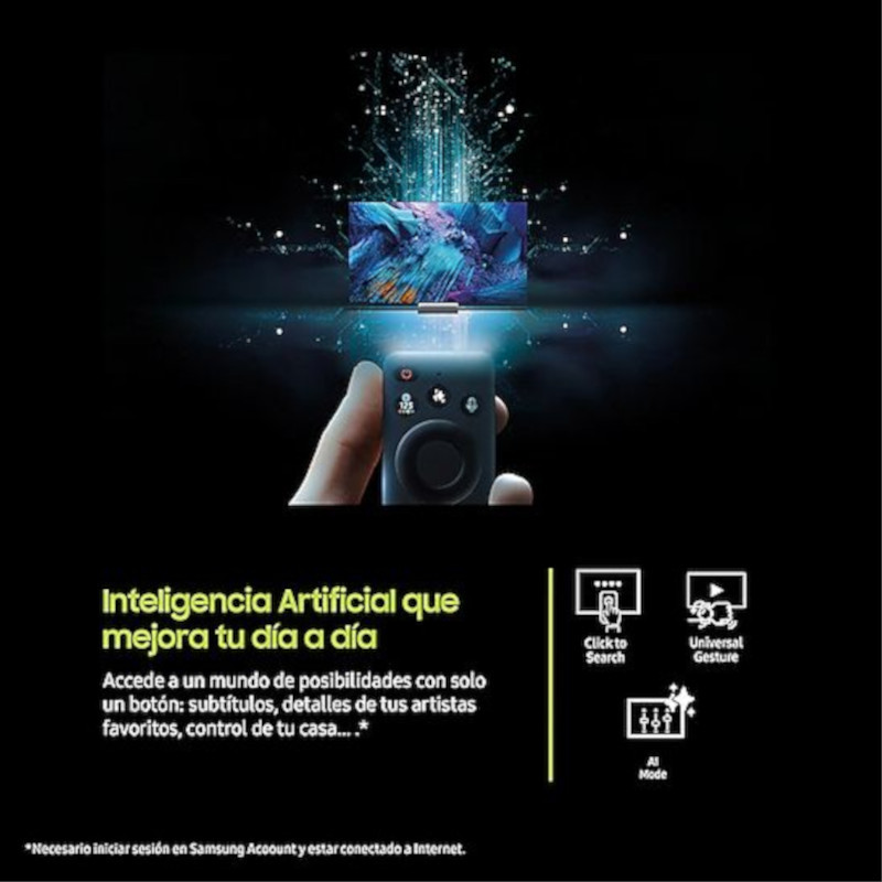 Samsung TQ43Q7FAAU 43 4K Ultra HD QLED Smart TV Wifi - Ítem2