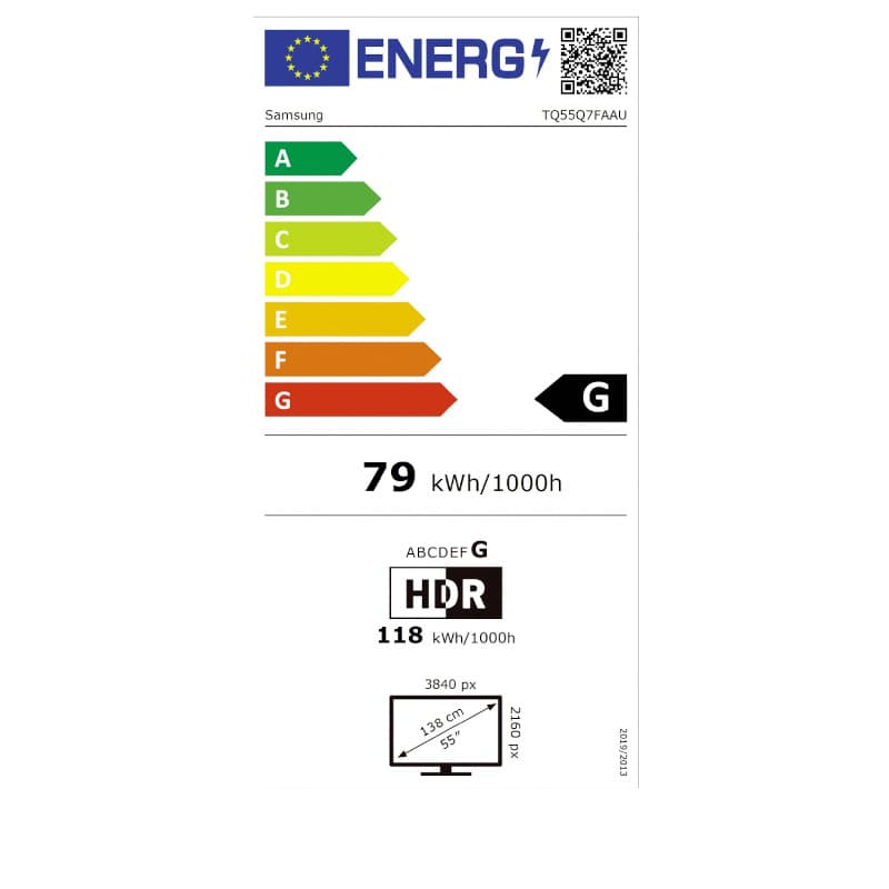 Énergie de Samsung TQ50Q7FAAU