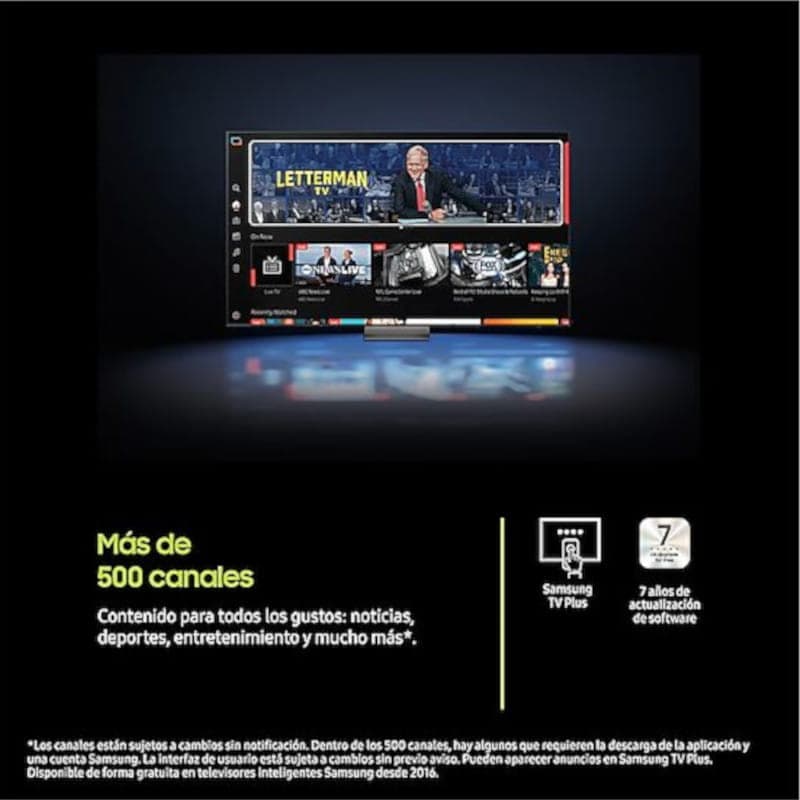 Canais do Samsung TQ55Q7F5AU 