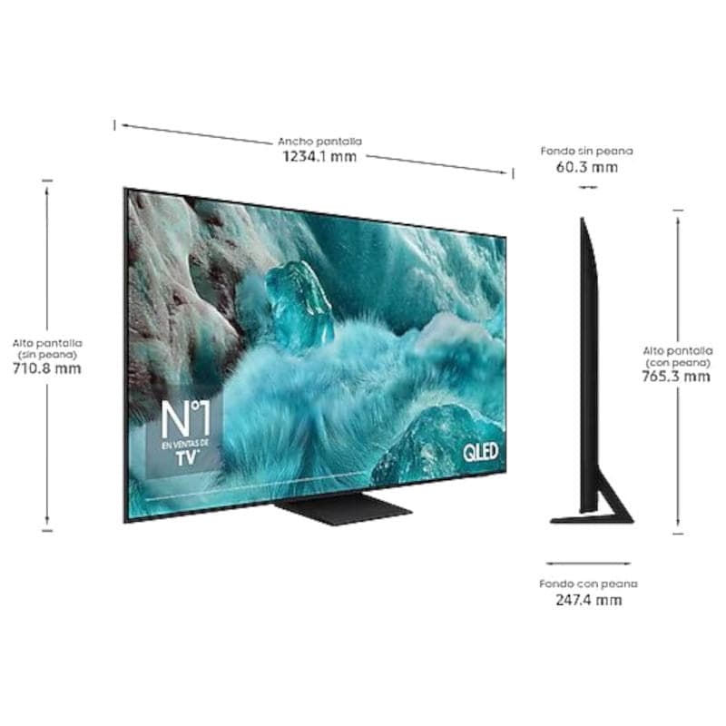 Dimensões do Samsung TQ55Q7F5AU 