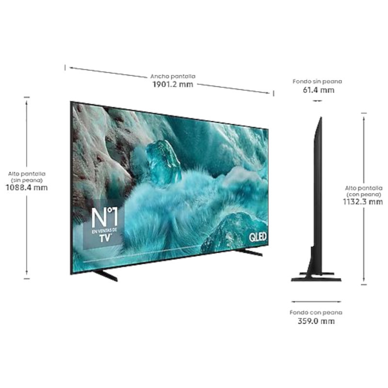 Samsung TQ75Q7FAAU 85 4K Ultra HD QLED Smart TV Wifi - Ítem7