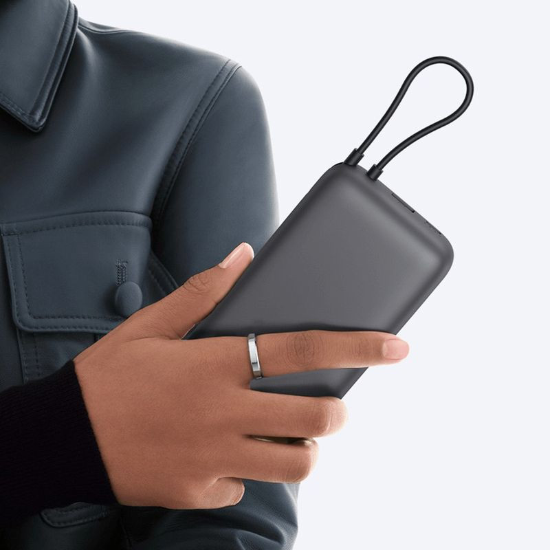 Xiaomi Power Bank 20000mAh Cable Integrado Gris Oscuro - Ítem3