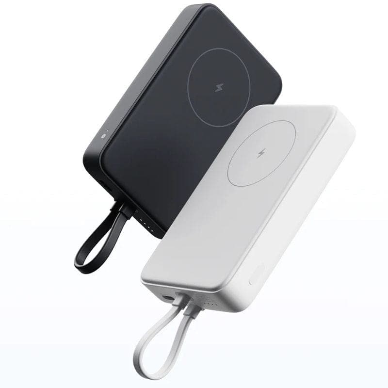 Xiaomi Power Bank Magnético 10000mAh con cable integrado - Blanco en dos colores