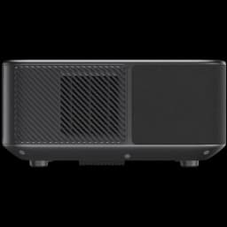 Yaber K3 Pro proyector 1080P, frontal negro con rejilla lateral diagonal y panel acústico, diseño compacto con patas ajustables y acabado mate