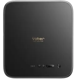 Yaber K3 Pro en negro con acabado mate, logo dorado centrado, controles táctiles frontales, indicador LED y botón de encendido, diseño compacto y minimalista