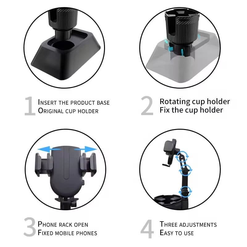 Instructions de Support de voiture pour verre et téléphone