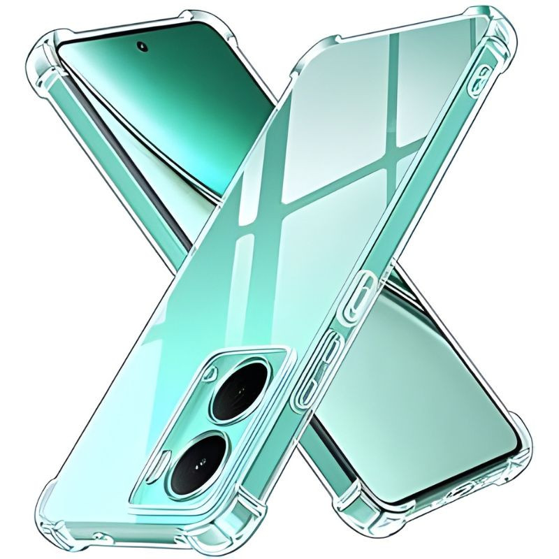 Funda de silicona Reinforced Realme P3 5G transparente, esquinas reforzadas, bordes elevados, recortes precisos para cámaras y puertos, perfil delgado y - Ítem