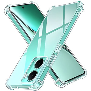 Funda de silicona Reinforced Realme P3 5G transparente, esquinas reforzadas, bordes elevados, recortes precisos para cámaras y puertos, perfil delgado y