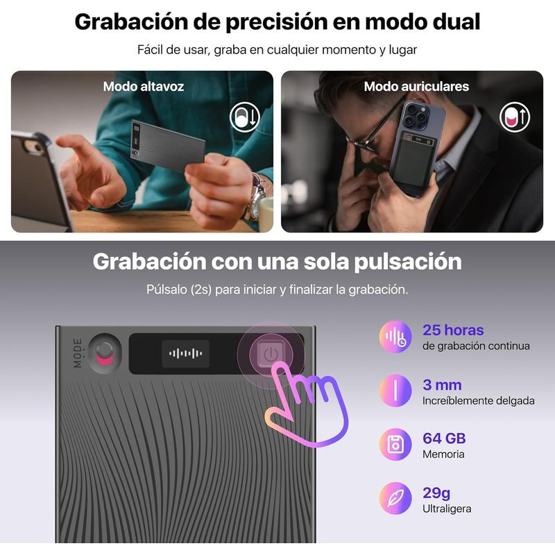 Mobvoi TicNote AI - Enregistreur vocal - Ítem7