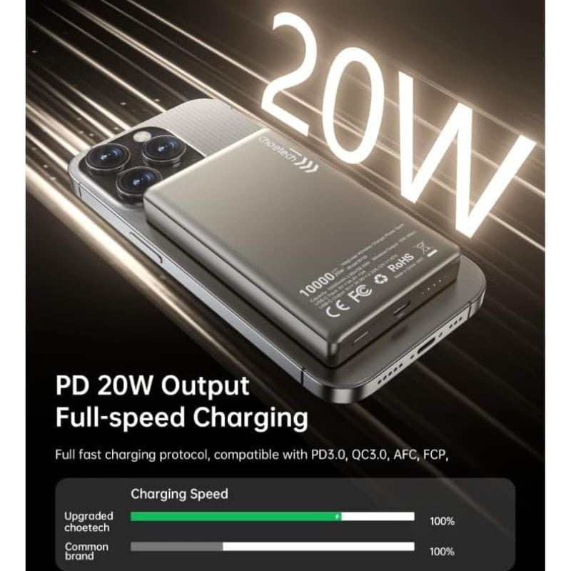 Choetech B739 20W 10000 mAh PowerBank Blanc - Ítem2