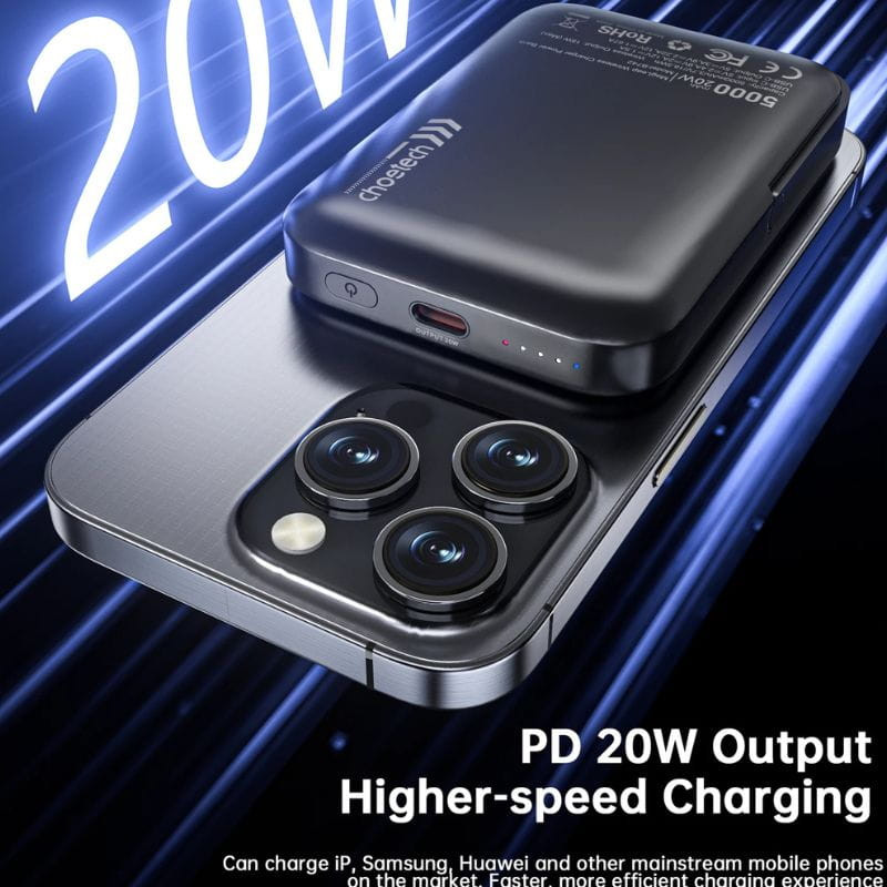 Choetech B743 20W 10000 mAh PowerBank avec support - Noir - Ítem10