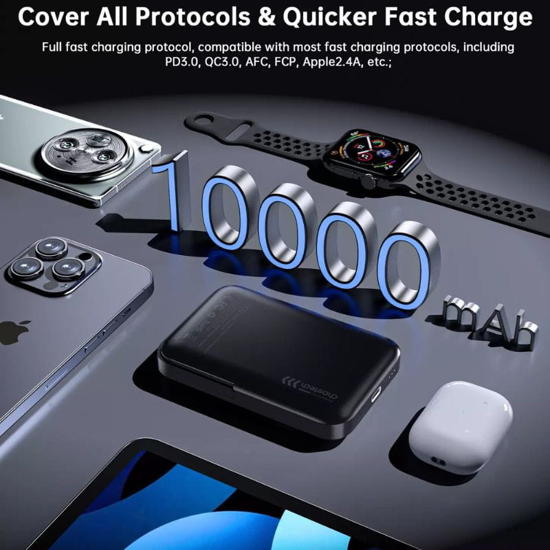 Choetech B743 20W 10000 mAh PowerBank avec support - Noir - Ítem5