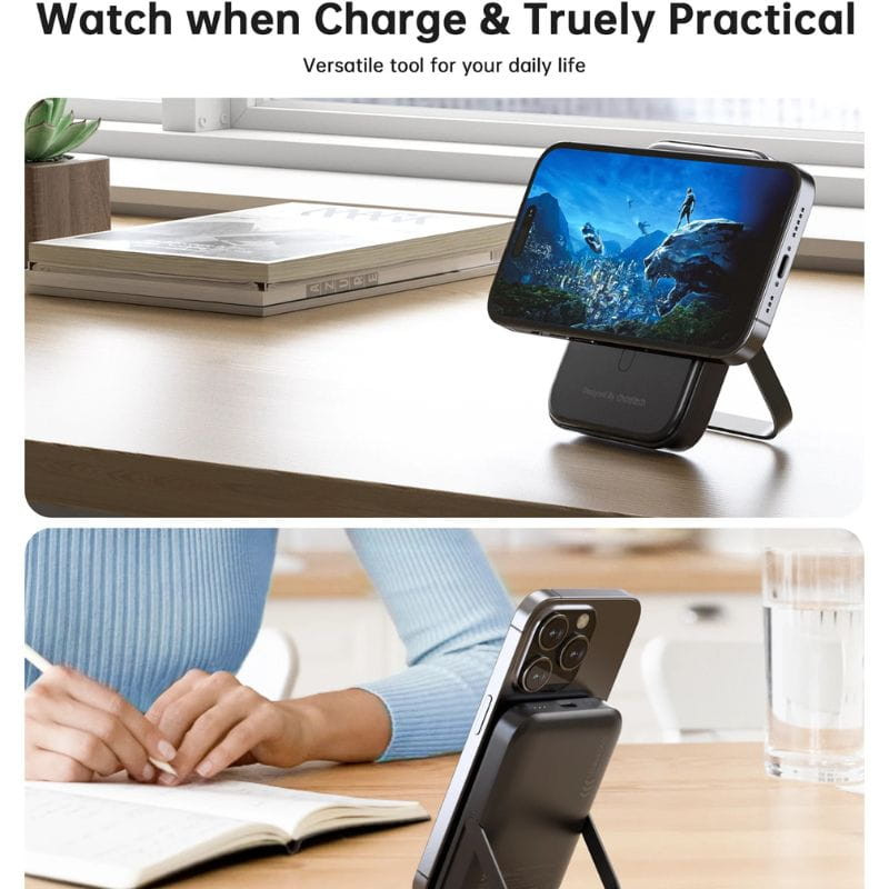 Choetech B743 20W 10000 mAh PowerBank avec support - Noir - Ítem4