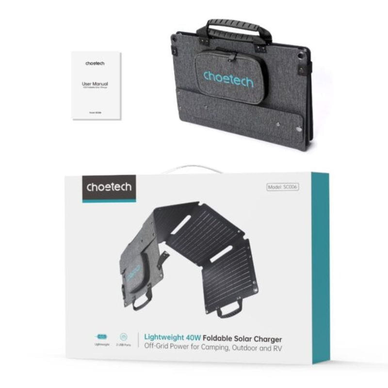 Choetech SC006 40W - Carregador solar dobrável - Item1