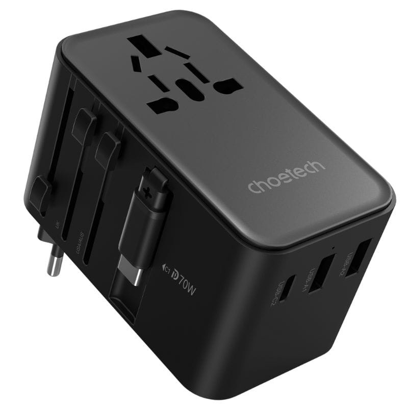  Adaptador de Viaje Choetech 70W con Cable USB-C - Ítem