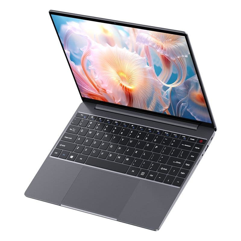 Chuwi CoreBook X AMD R5 5500U 14 pol cinza, corpo fino em alumínio, tela quase sem bordas com cores vibrantes, teclado amplo e touchpad grande