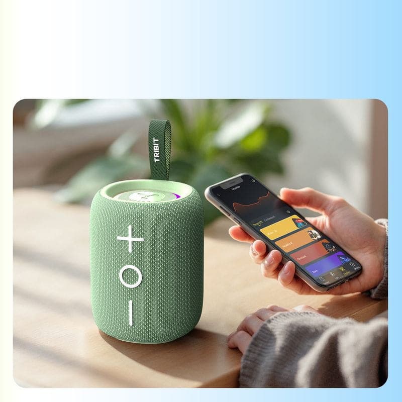 Conexão de Tribit StormBox Mini+ 12W Bluetooth v5.4 Negro