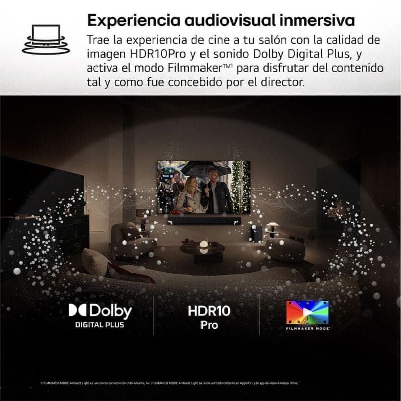 LG 55QNED82A6B 55 pulgadas 4K QNED con WebOS y AI, Wi-Fi, imagen nítida y colores vivos; compatible con Nvidia GeForce Now y Xbox Cloud Gaming