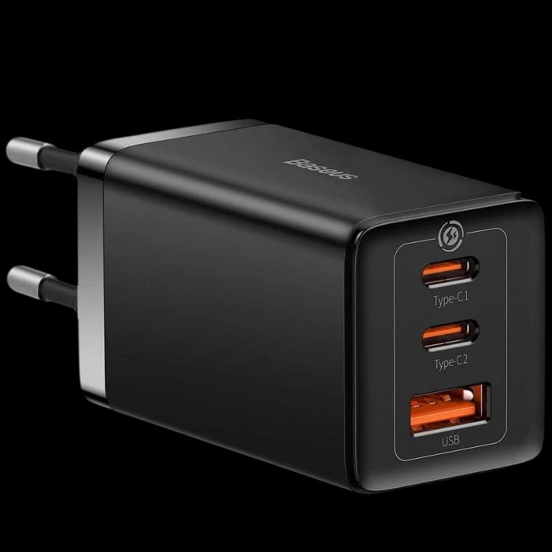 Baseus GaN5 Pro 65W - Cargador de pared 2xUSB-C 1xUSB-A