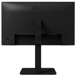 Parte trasera de monitor LG 24BA560 negro con soporte ajustable, acabado mate y gestión de cables; panel 24 pulgadas IPS Full HD 100 Hz