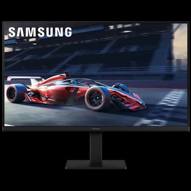 Écran PC Samsung S30GD 24 pouces Full HD IPS 100 Hz noir, bords fins, pied rectangulaire robuste, image nette et fluide idéale pour le jeu et le travail