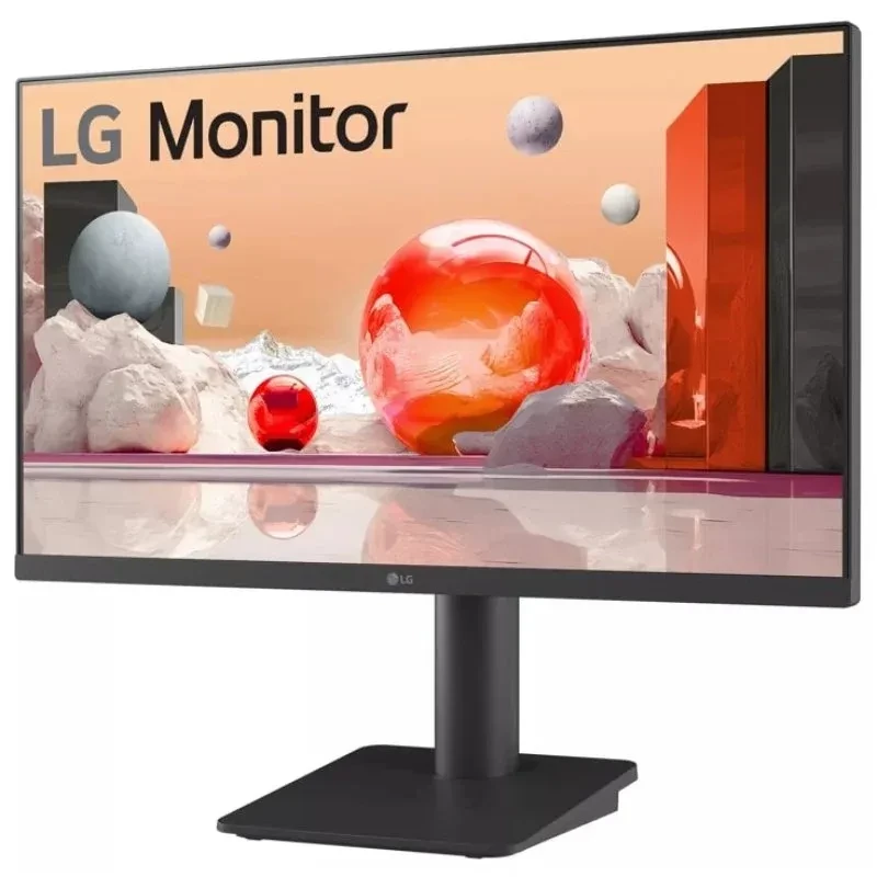 LG 25MS550-B 25 Full HD LED IPS 100 Hz com bordas finas, base preta ajustável e tela widescreen exibindo cores vivas e alto contraste - Item1